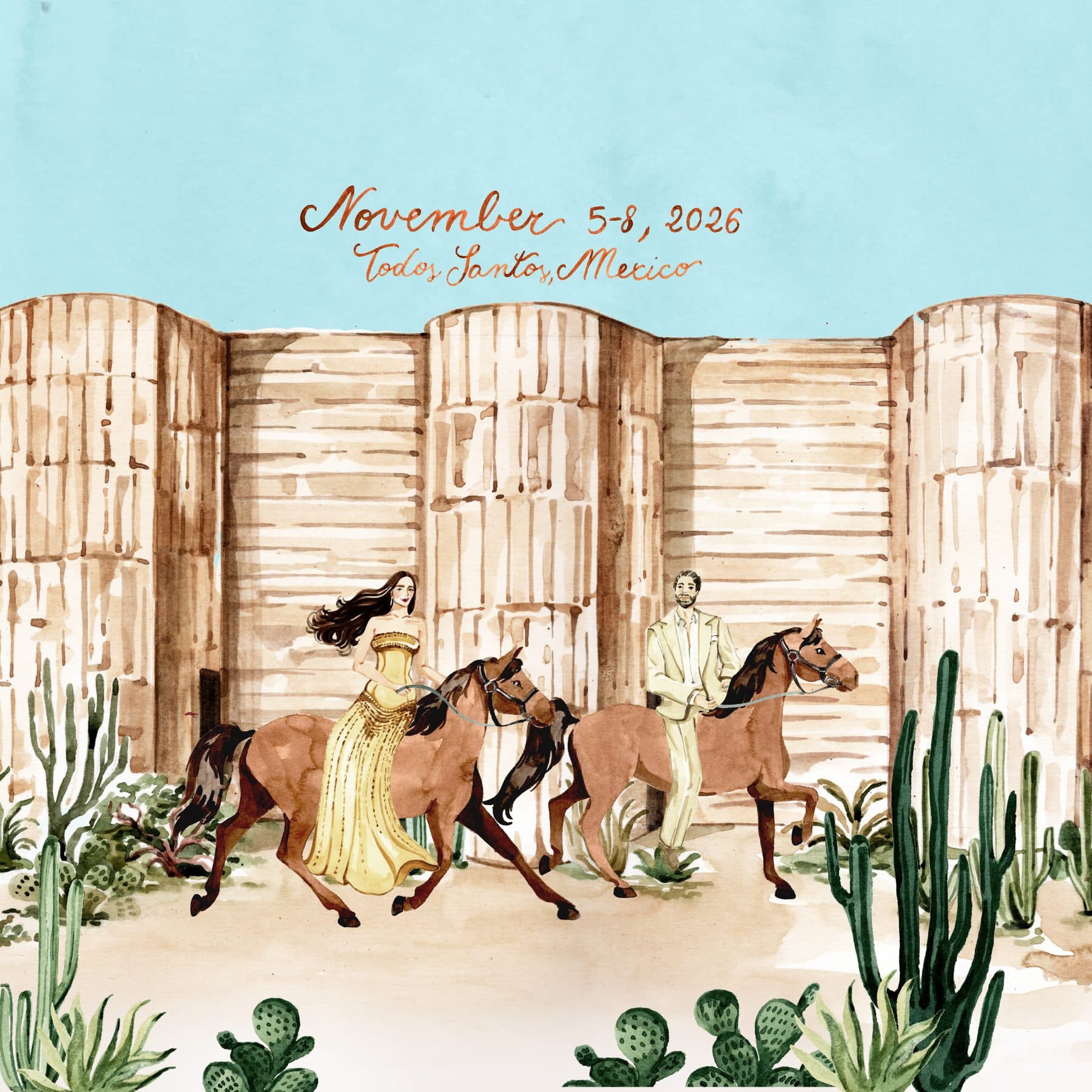 IuMi Studio Save the Date illustration storyboard